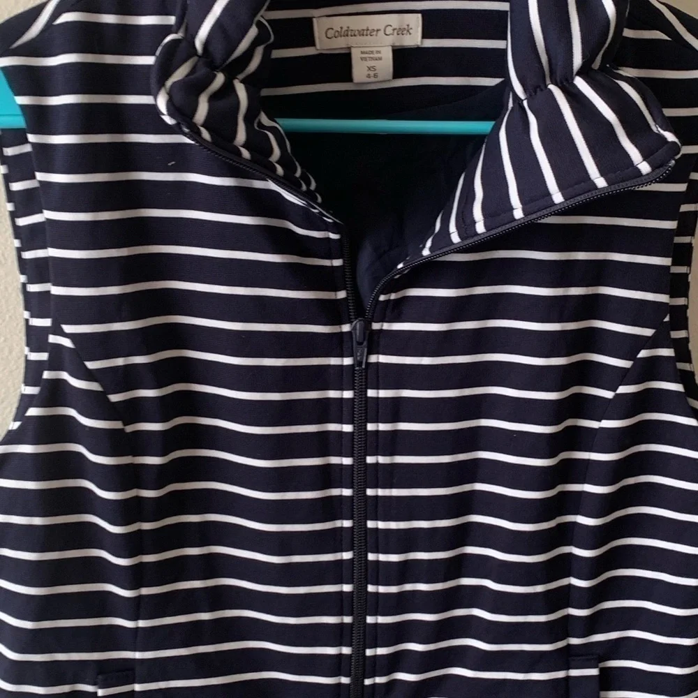 Coldwater Creek Striped Vest